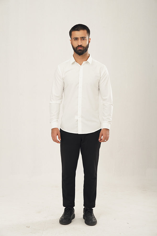 Formal Diagonal White Shirt FS-0611 SPLAYD