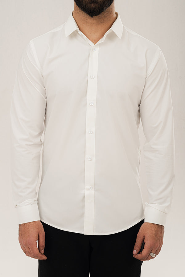 Formal Diagonal White Shirt FS-0611 SPLAYD