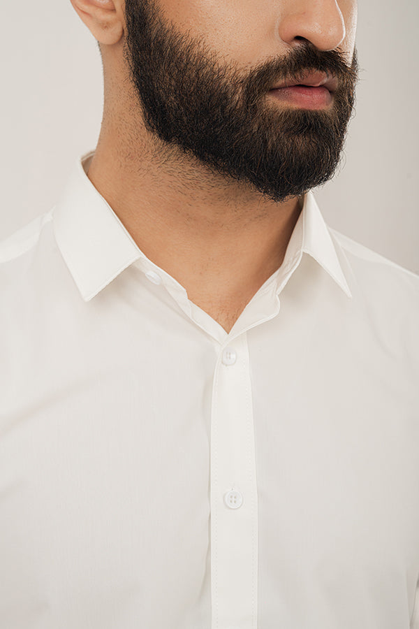 Formal Diagonal White Shirt FS-0611 SPLAYD