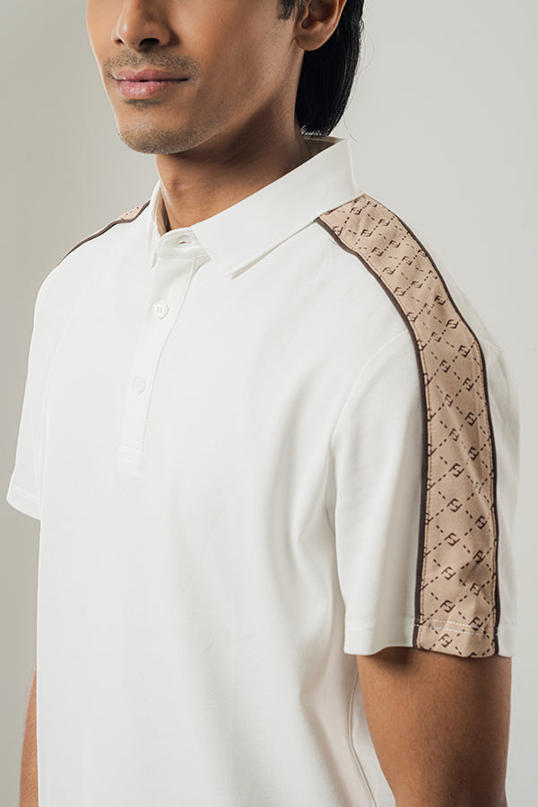 FF Daisy White Polo Shirt PS-0278 SPLAYD
