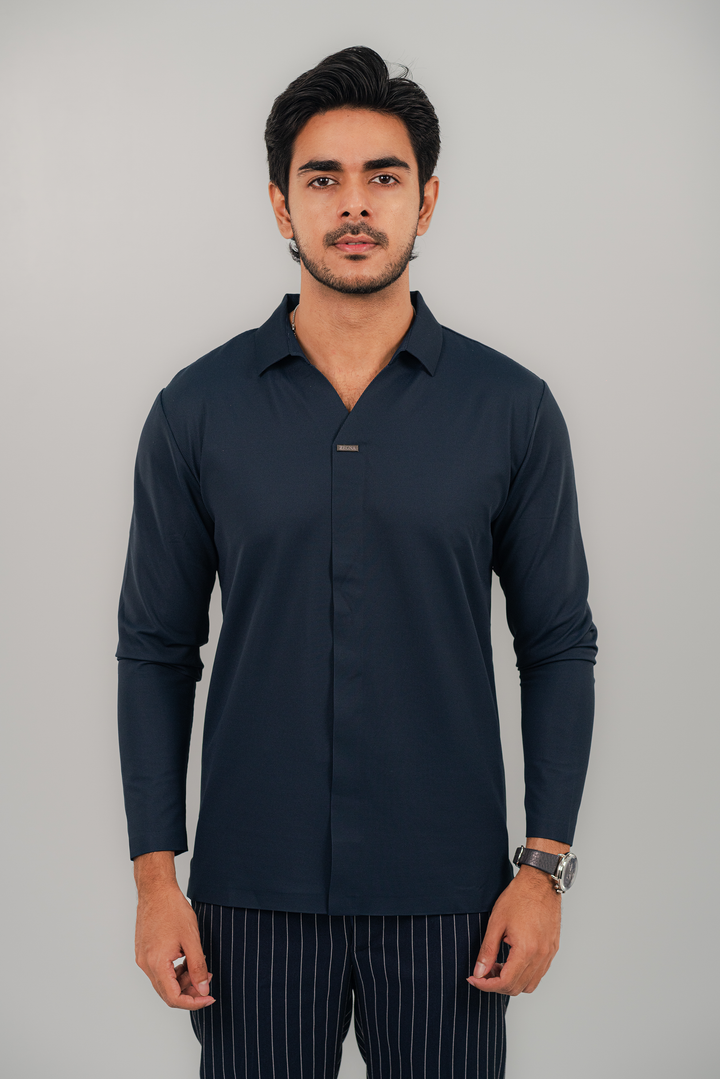 Snazzy Blue Full Sleeve Polo PS-2044 SPLAYD