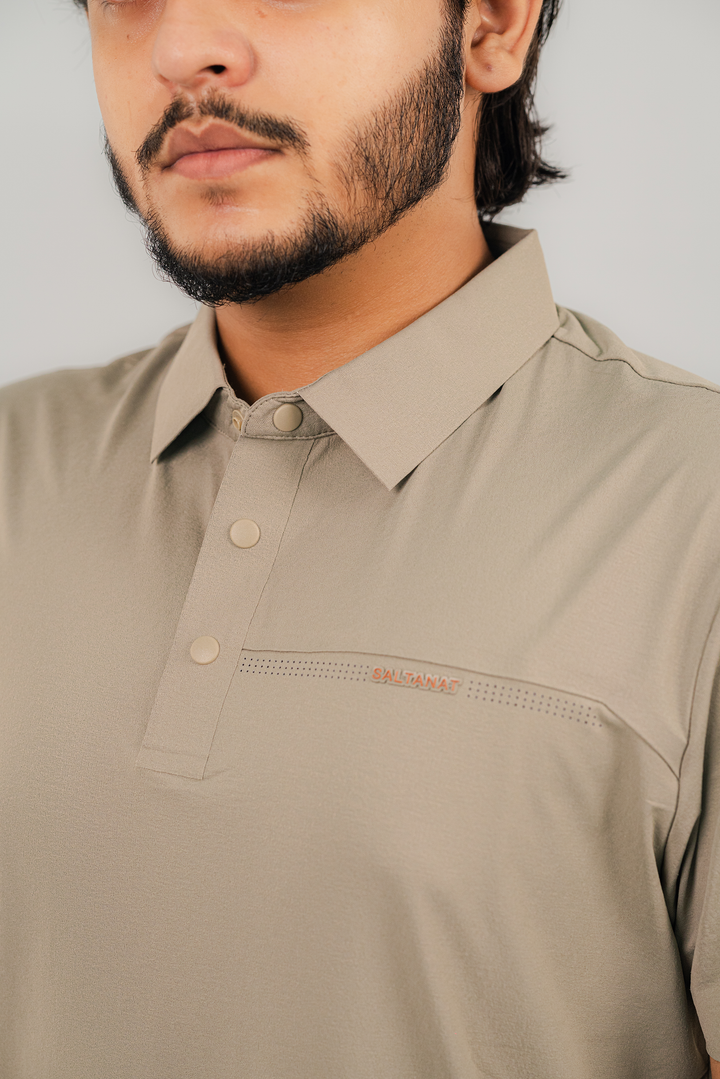 Saltanat Smoke Gray Polo Shirt PS-2034 SPLAYD