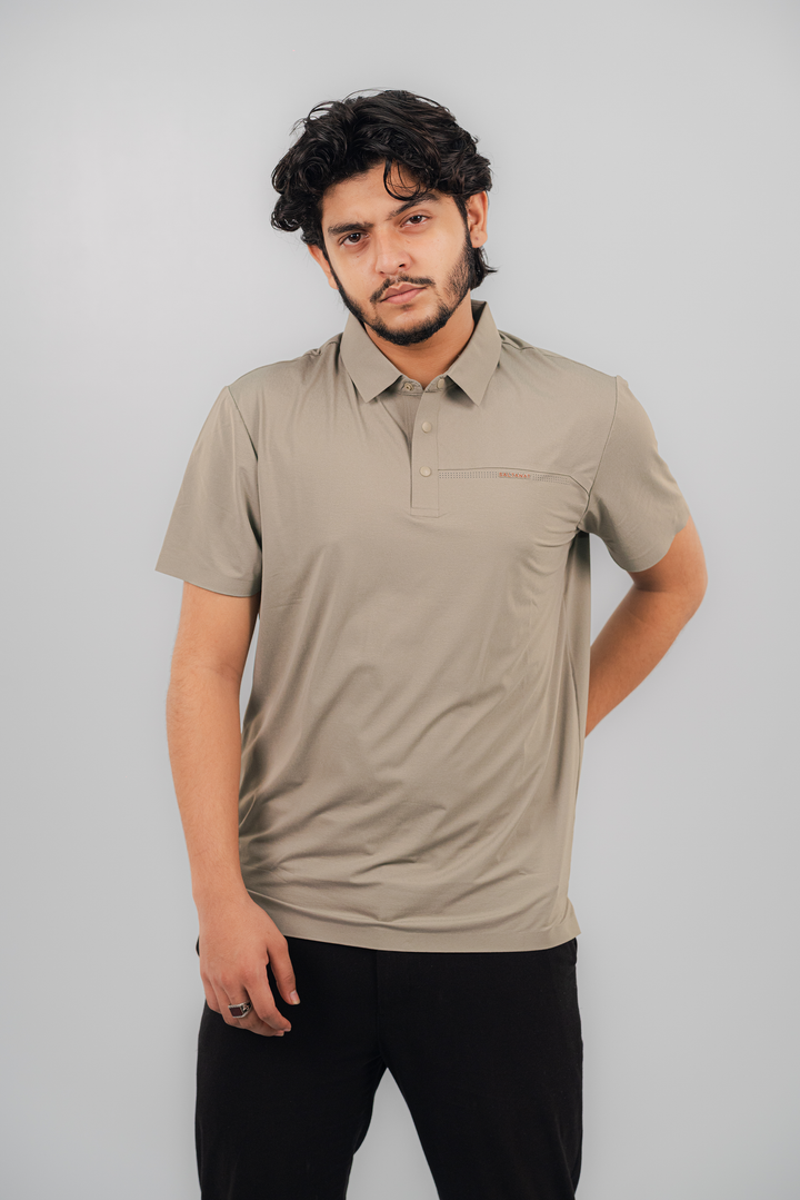 Saltanat Smoke Gray Polo Shirt PS-2034 SPLAYD