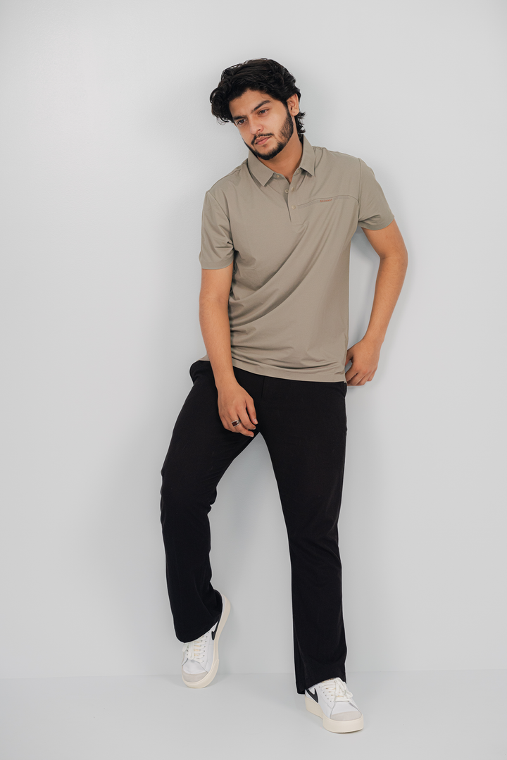 Saltanat Smoke Gray Polo Shirt PS-2034 SPLAYD