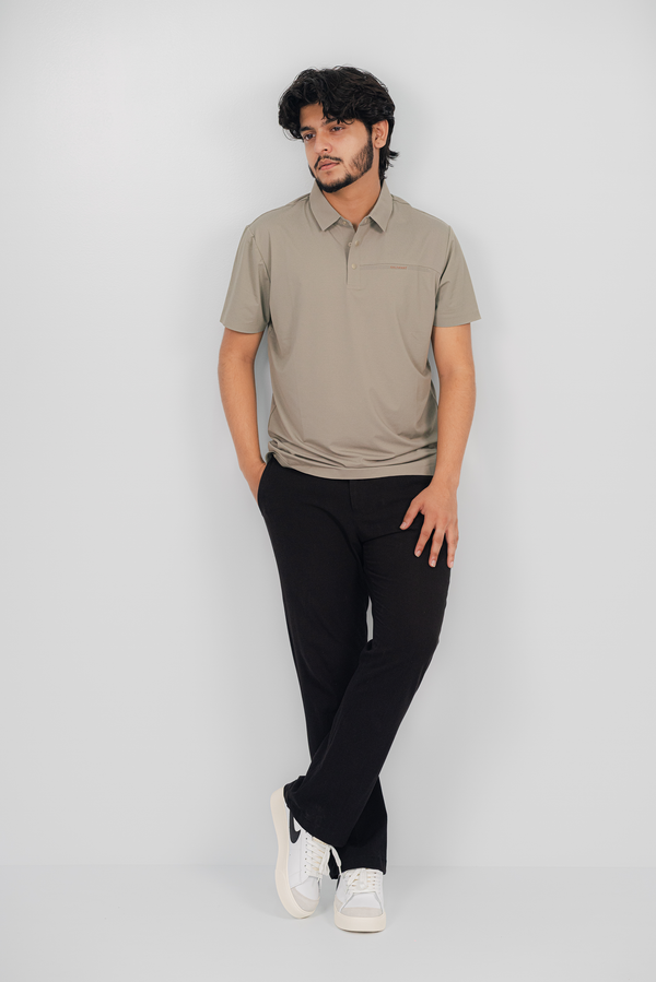 Saltanat Smoke Gray Polo Shirt PS-2034 SPLAYD