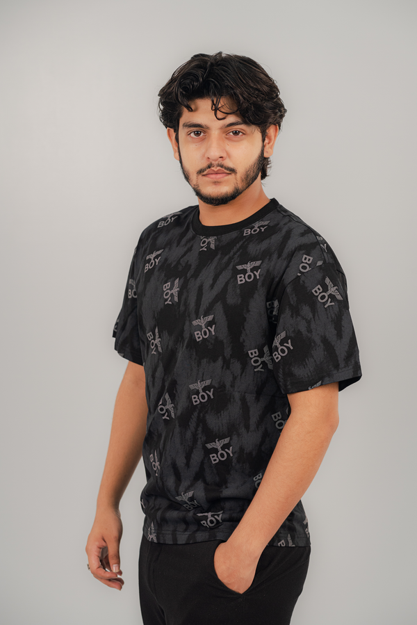 Boy Black T-Shirt TS-2245 SPLAYD