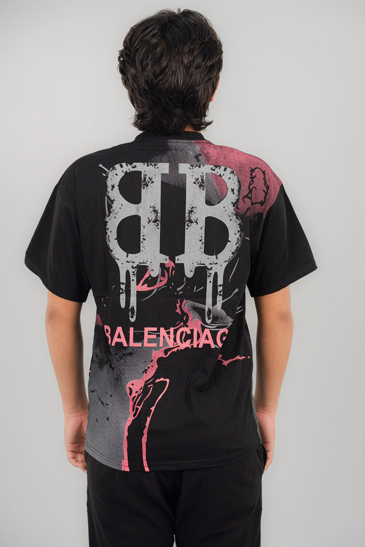 Balenciaga Black Pink T-Shirt TS-2250 SPLAYD