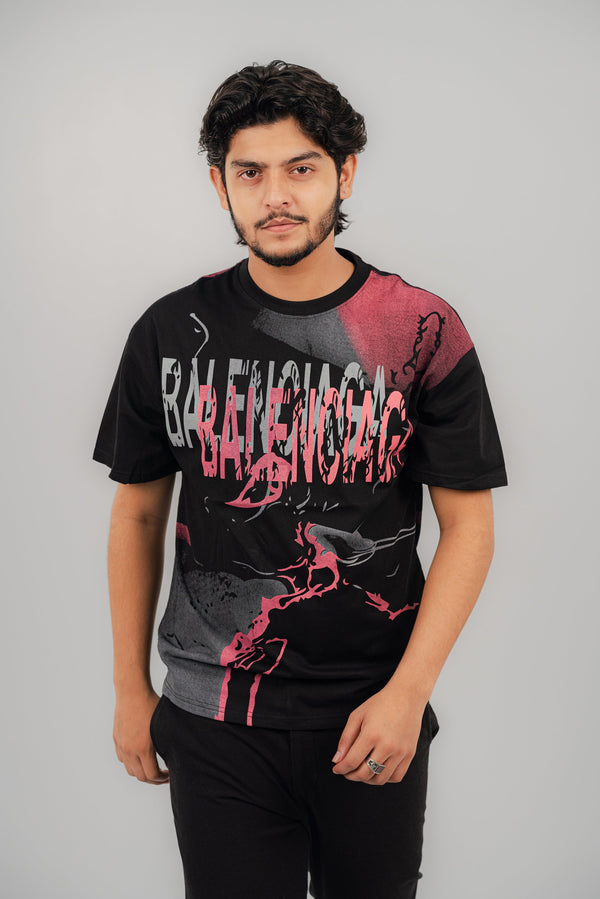Balenciaga Black Pink T-Shirt TS-2250 SPLAYD