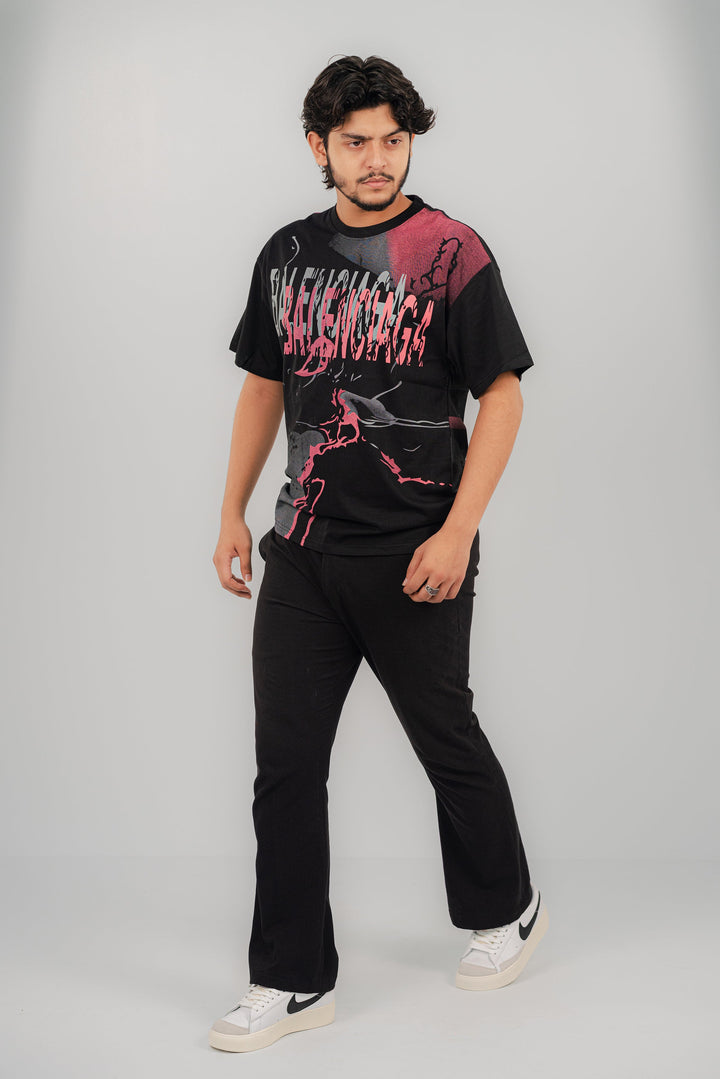 Balenciaga Black Pink T-Shirt TS-2250 SPLAYD