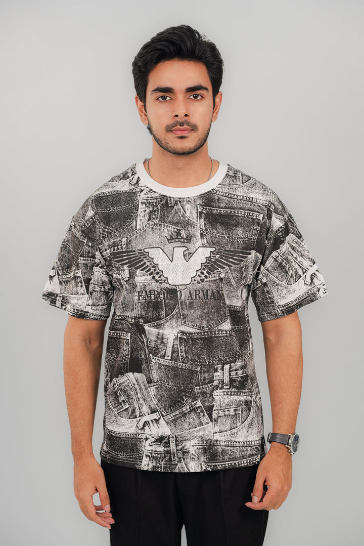 Armani Smoky White T-Shirt TS-2233 Splayd