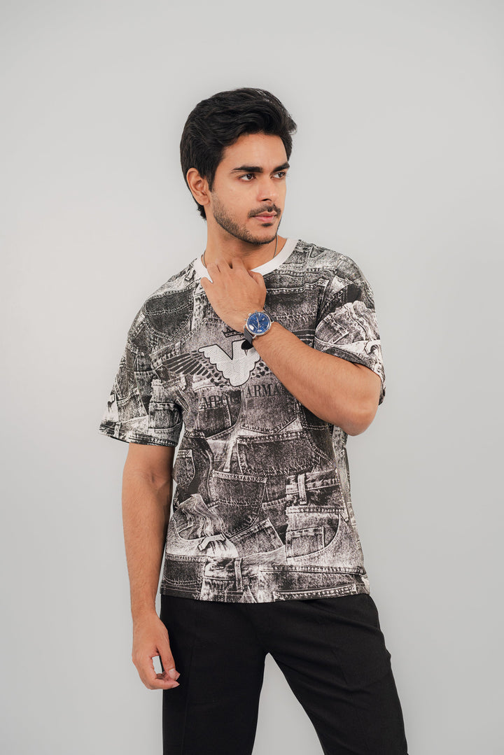 Armani Smoky White T-Shirt TS-2233 Splayd
