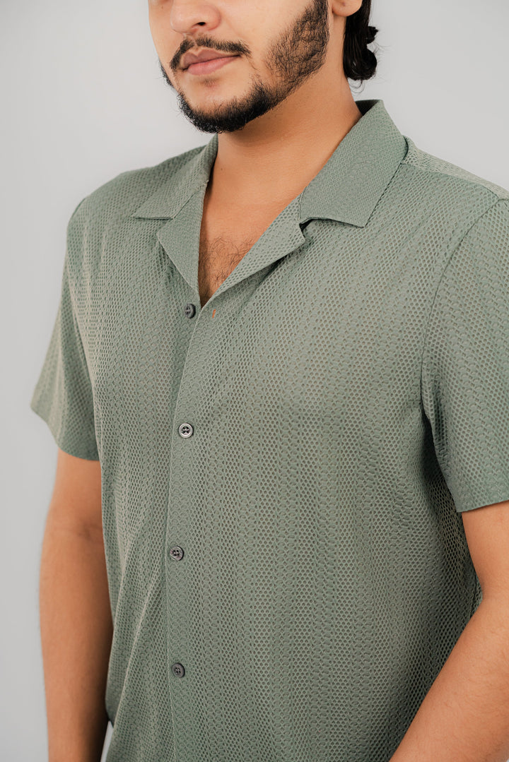Camp Sage Half Shirt HS-2621 SPLAYD