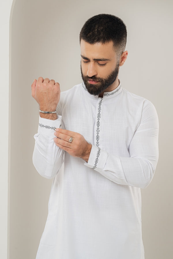 Runes Pearl White panjabi-0502 SPLAYD