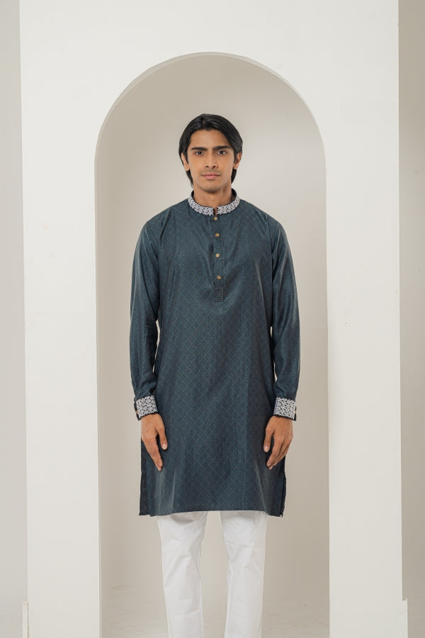 Sayagata Charcoal Gray panjabi-0514 SPLAYD
