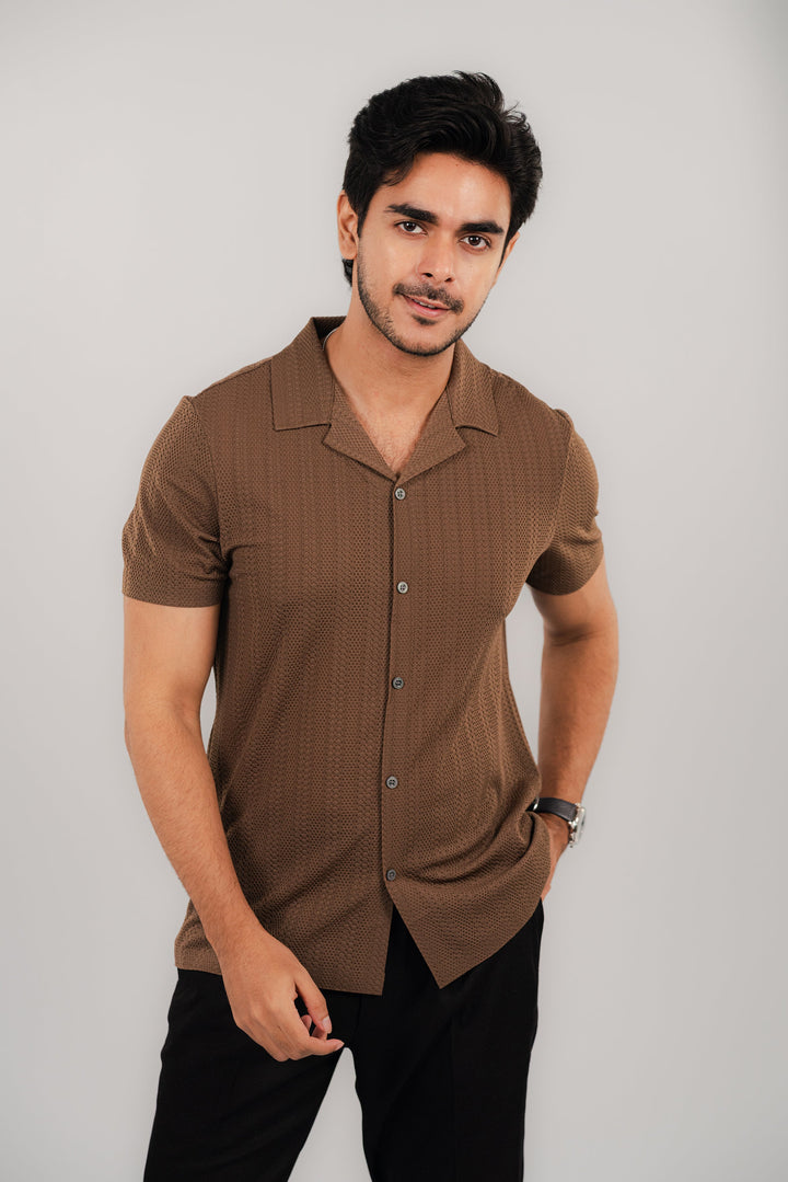 Camp Brown Half Shirt HS-2622 SPLAYD