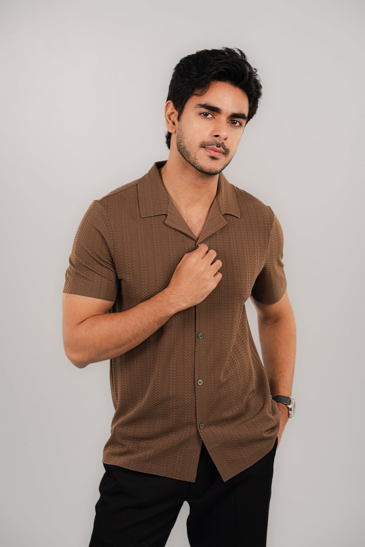 Camp Brown Half Shirt HS-2622 SPLAYD