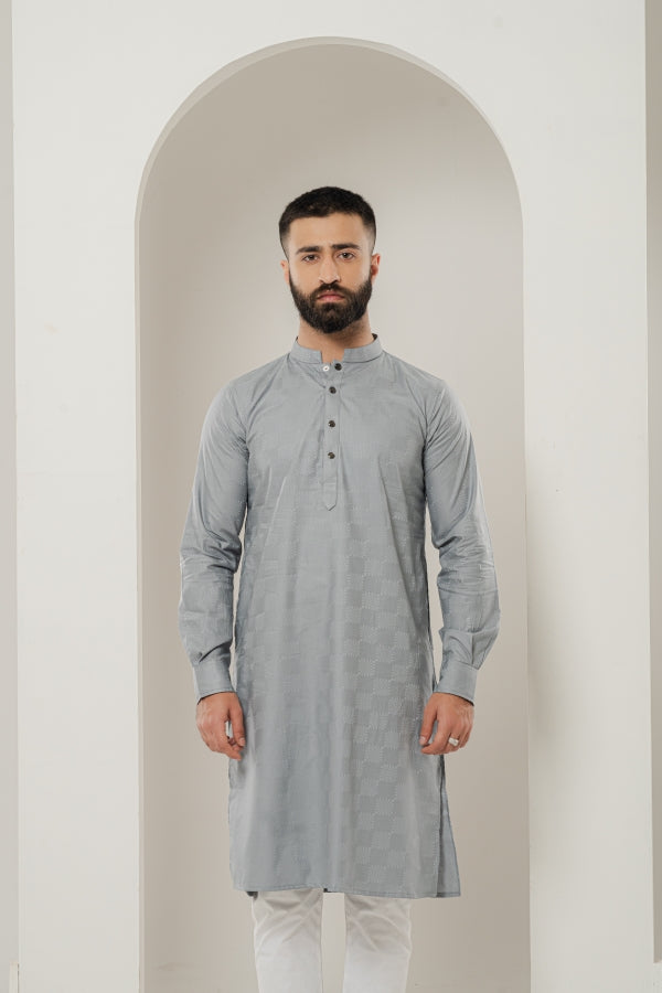 Weave Pearl Gray panjabi-0506 SPLAYD