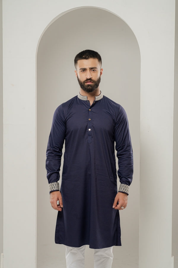 Paisley Midnight Blue panjabi-0516 SPLAYD