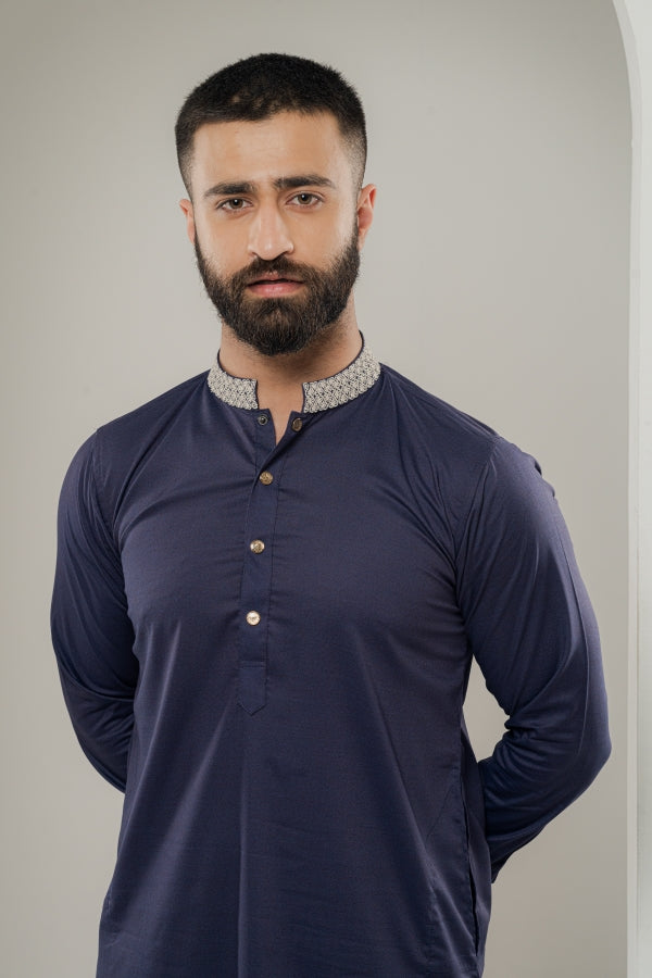 Paisley Midnight Blue panjabi-0516 SPLAYD