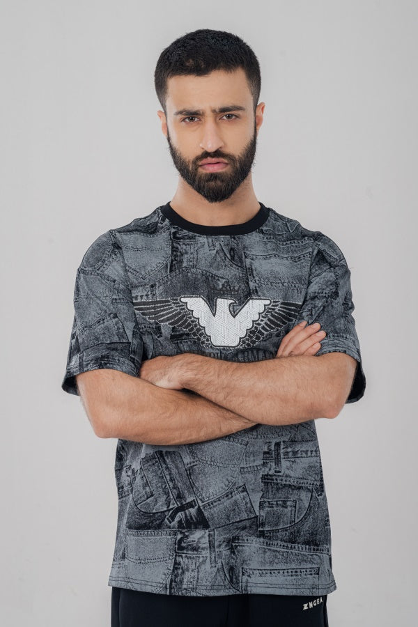 Emar Monogram Smoke T-Shirt TS-0448