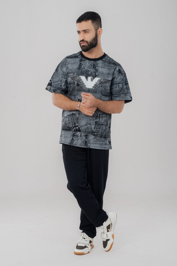 Emar Monogram Smoke T-Shirt TS-0448 SPLAYD