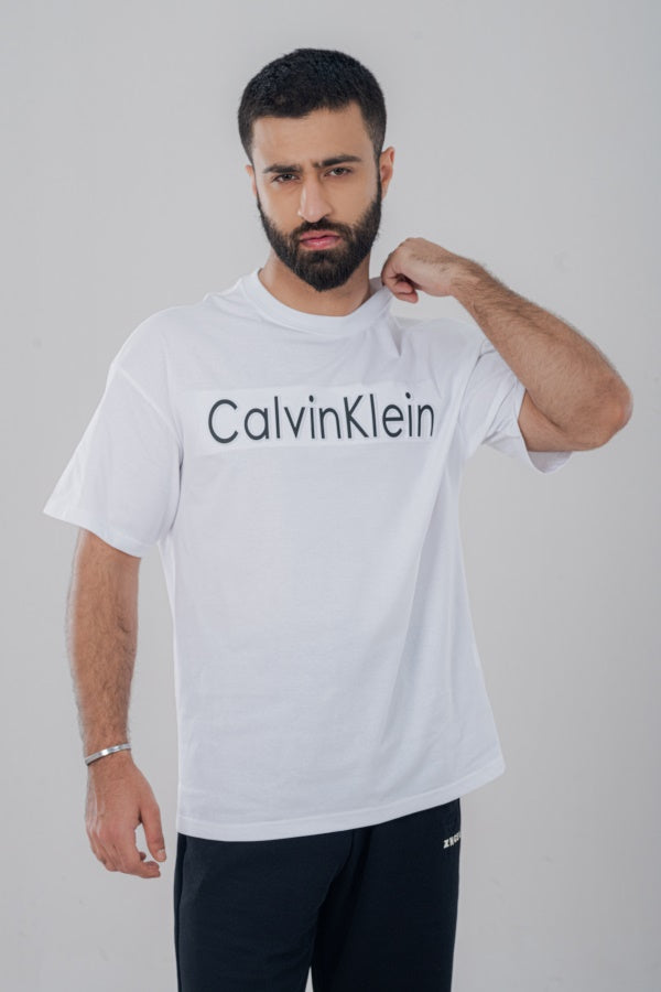 Cakl Monogram White T-Shirt TS-0449