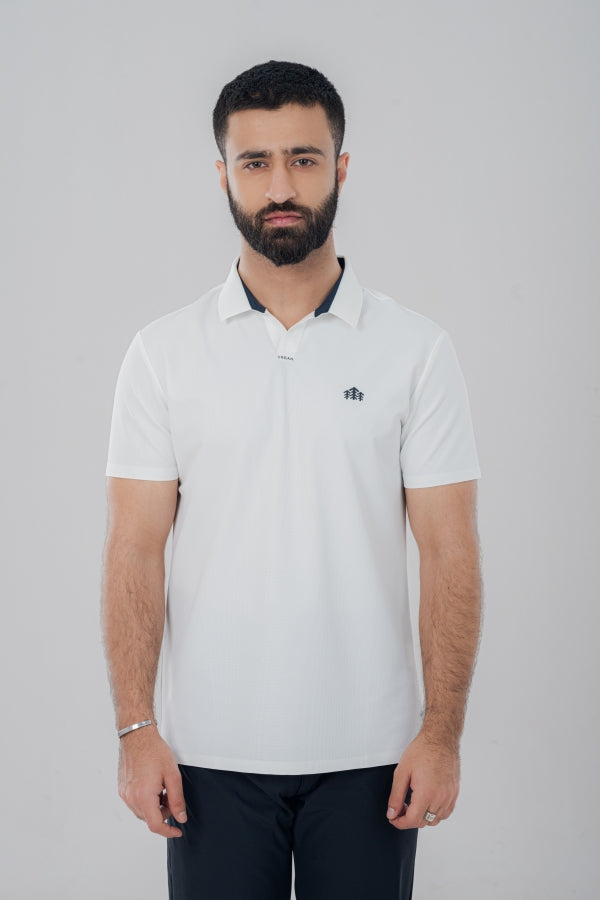 Nitty Snoiw White Polo Shirt PS-0306 SPLAYD
