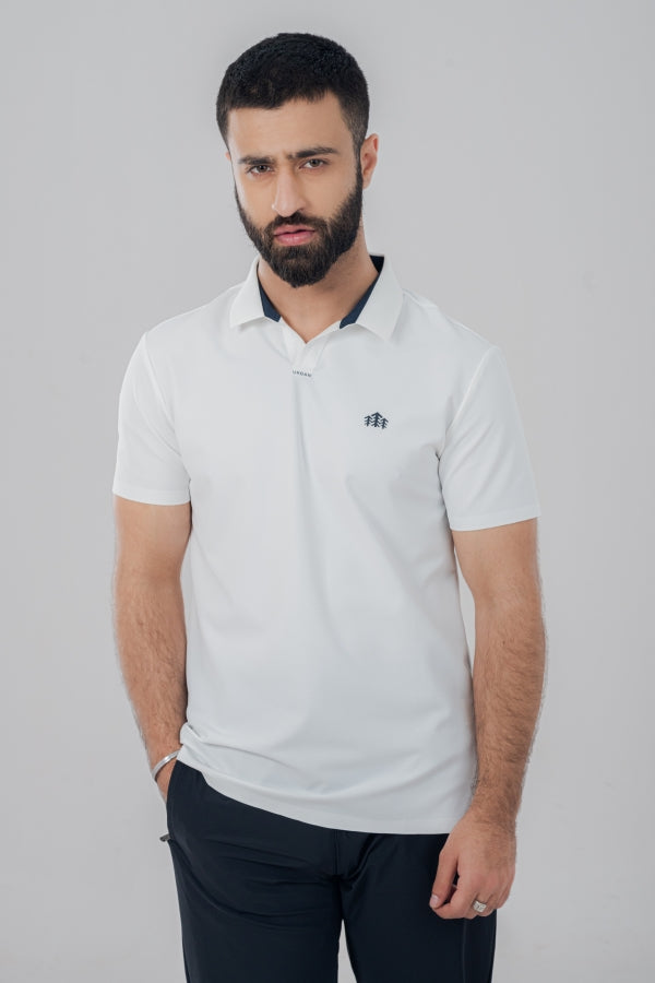 Nitty Snoiw White Polo Shirt PS-0306 SPLAYD