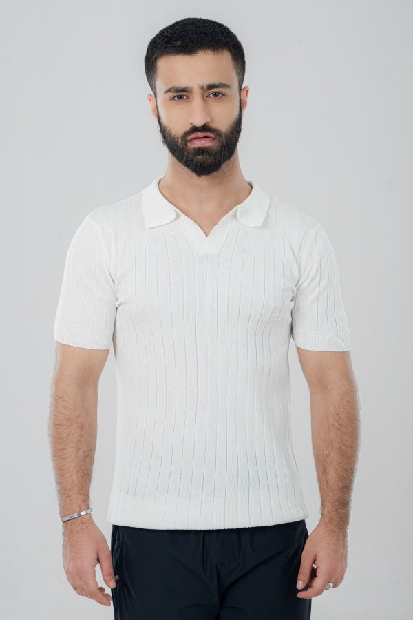Cool Vneek White Polo Shirt PS-0304 SPLAYD