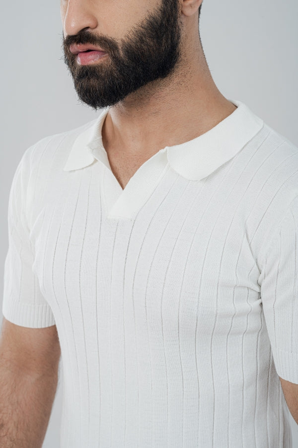 Cool Vneek White Polo Shirt PS-0304 SPLAYD