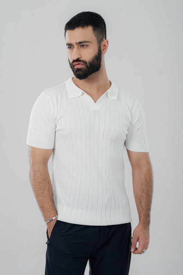 Cool Vneek White Polo Shirt PS-0304 SPLAYD