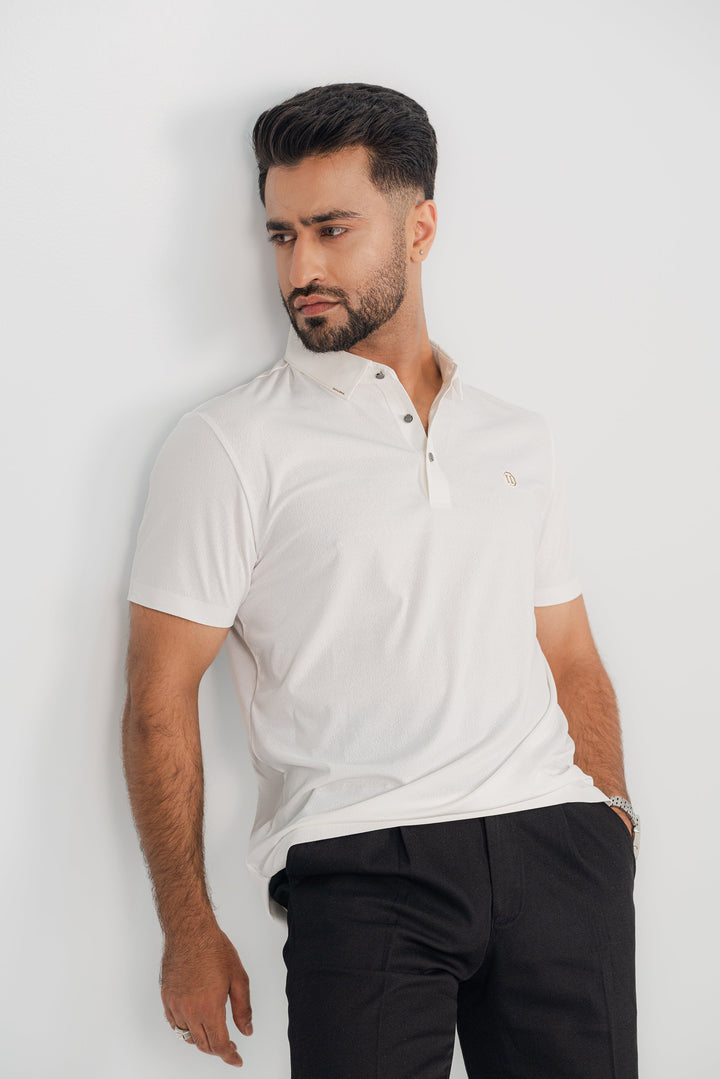 High Fashion White Polo Shirt PS-2017 SPLAYD