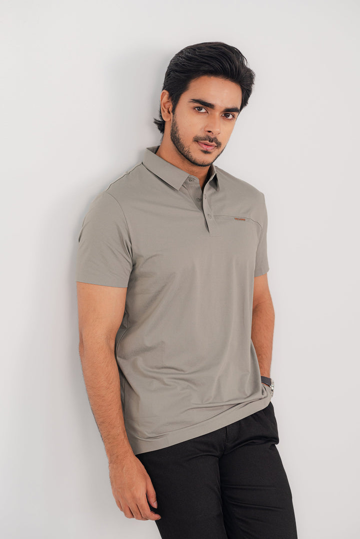 Saltanat Smoke Gray Polo Shirt PS-2034 Splayd