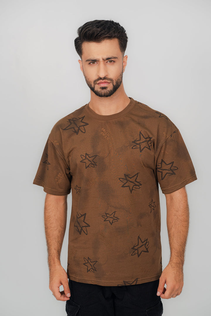 Positive Star Brown T-Shirt TS-2239 Splayd