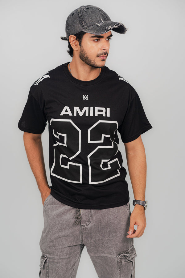 Amiri 22 Black T-Shirt TS-2253 Splayd