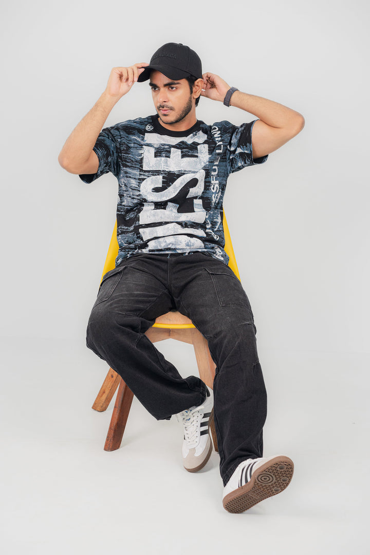 Diesel Faded Black T-Shirt TS-2254 SPLAYD