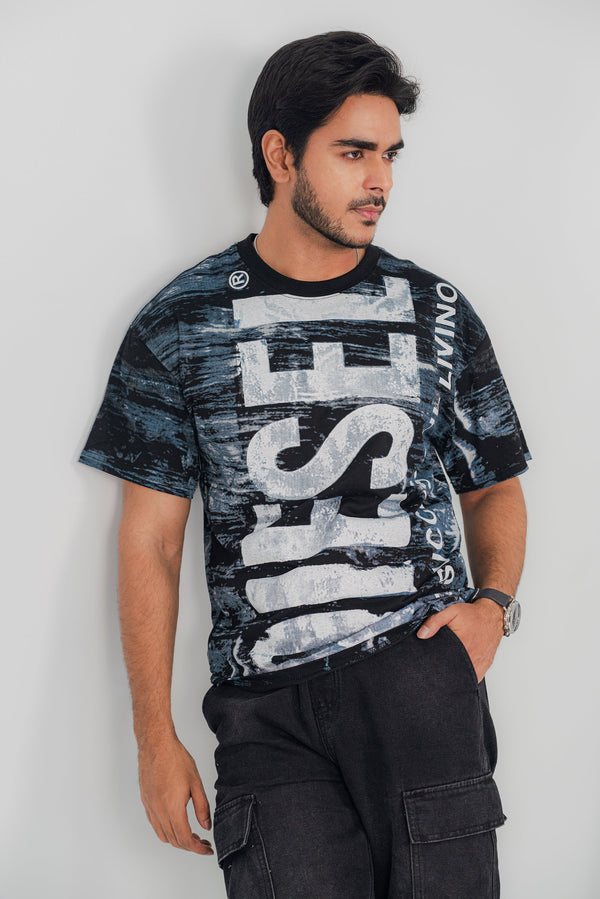 Diesel Faded Black T-Shirt TS-2254 SPLAYD