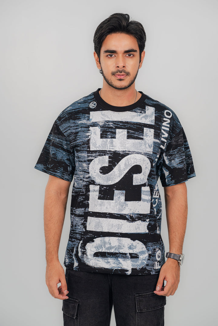 Diesel Faded Black T-Shirt TS-2254 SPLAYD