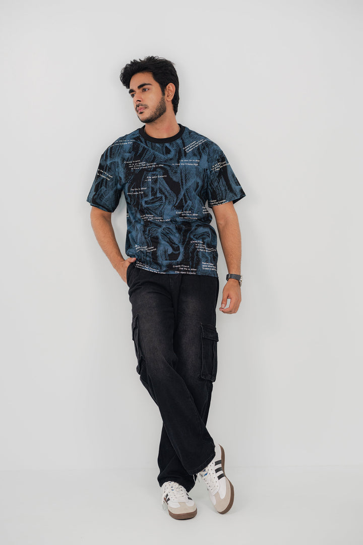 Cargo Black Washed Pant CP-2822 Splayd