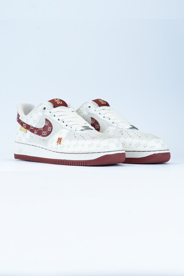 AF-1Gucci Red Metallic Gold