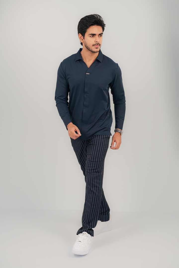 Snazzy Blue Full Sleeve Polo PS-2044 SPLAYD