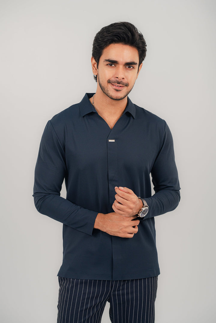 Snazzy Blue Full Sleeve Polo PS-2044 SPLAYD