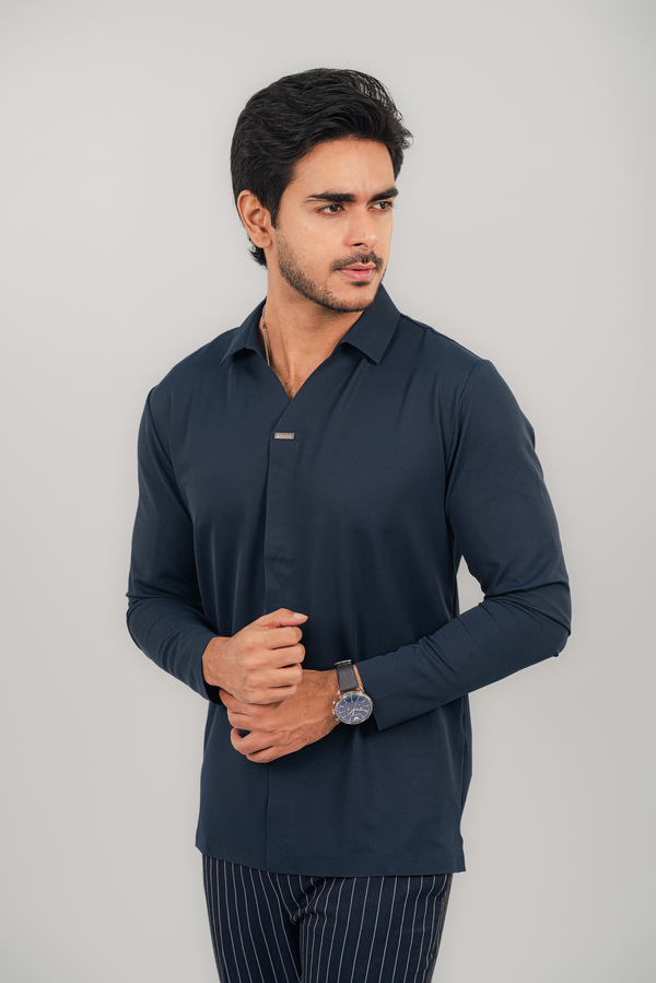 Snazzy Blue Full Sleeve Polo PS-2044 SPLAYD