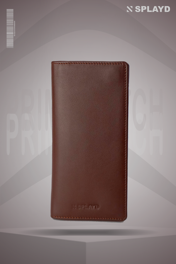 Brown Leather Purse PW-00113 SPLAYD