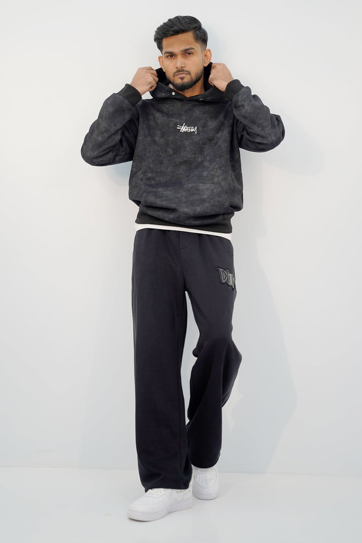Stussy Black Huddie HD-3205 SPLAYD