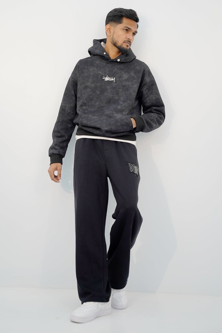 Stussy Black Huddie HD-3205 SPLAYD