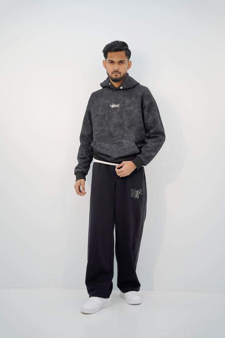 Stussy Black Huddie HD-3205 SPLAYD