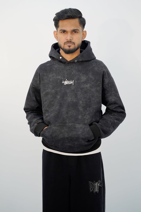 Stussy Black Huddie HD-3205 SPLAYD