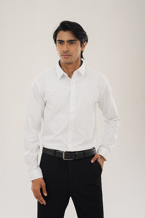 Formal Cotton White Shirt FS-0609 SPLAYD