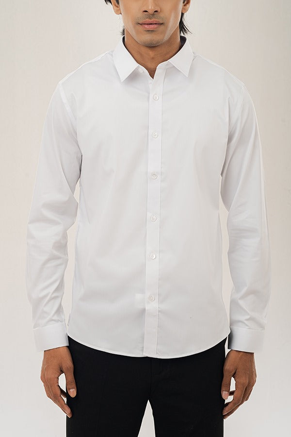 Formal Cotton White Shirt FS-0609 SPLAYD